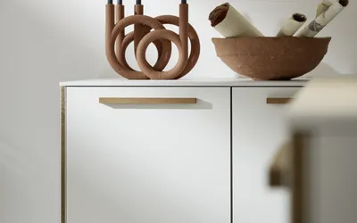 Kuhinja Nolte Küchen Flair - Weiß/Vulkaneiche