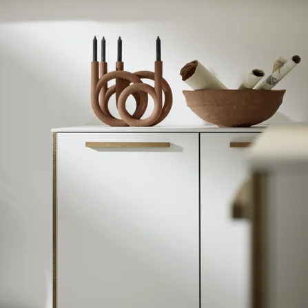 Kuhinja Nolte Küchen Flair - Weiß/Vulkaneiche