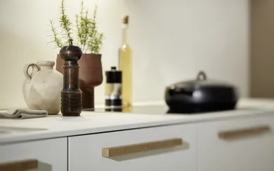 Kuhinja Nolte Küchen Flair - Weiß/Vulkaneiche