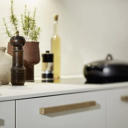 Kuhinja Nolte Küchen Flair - Weiß/Vulkaneiche