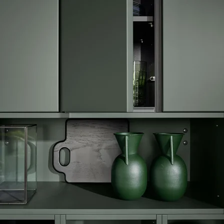 Kuhinja Nolte Küchen Frame Lack / Soft Lack - Black Green softmatt